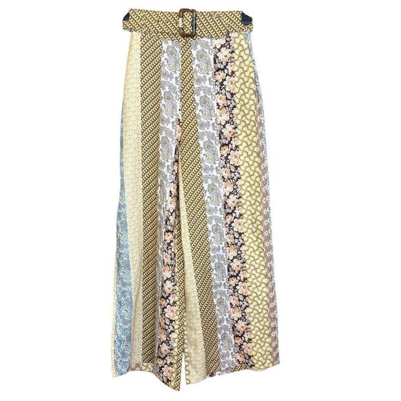 Zimmerman Belted Linen Pant in Tiled Stripe NWT Size 0 or US 4 - Picture 1 of 7